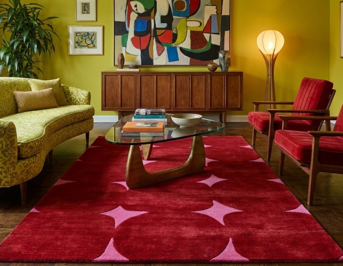 Red Rose Bloom Rug